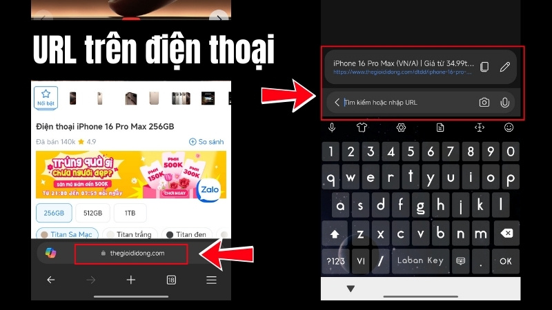 URL Nằm Ở Đâu Trên Trình Duyệt ĐIện Thoại