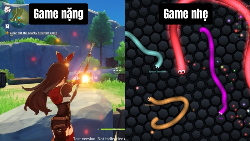 Ph&acirc;n biệt game nặng v&agrave; game nhẹ tr&ecirc;n điện thoại 