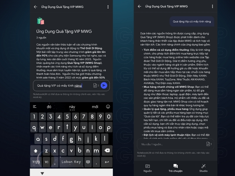 Hỏi đ&aacute;p với Google NotebookLM để t&igrave;m hiểu th&ocirc;ng tin
