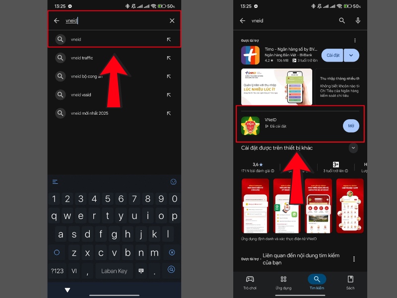 Chọn ứng dụng ch&iacute;nh thức do Trung t&acirc;m dữ liệu quốc gia về d&acirc;n cư ph&aacute;t triển 