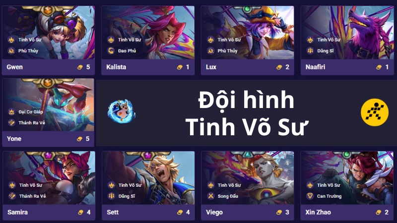 C&aacute;ch chơi đội h&igrave;nh Tinh V&otilde; Sư DTCL m&ugrave;a 15 K.O Đại Chiến Anh H&ugrave;ng