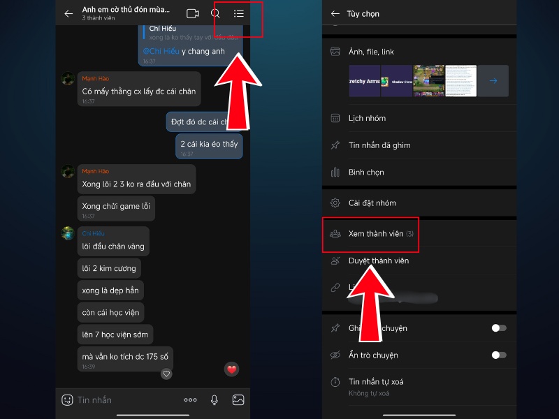 Mở ứng dụng Zalo v&agrave; chọn nh&oacute;m cần sao ch&eacute;p