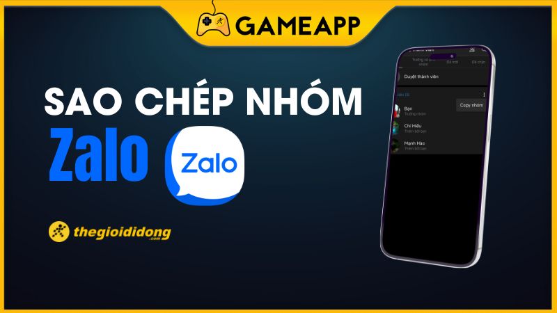 C&aacute;ch sao ch&eacute;p nh&oacute;m Zalo