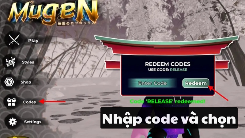 C&aacute;ch nhập code Mugen Roblox&nbsp;