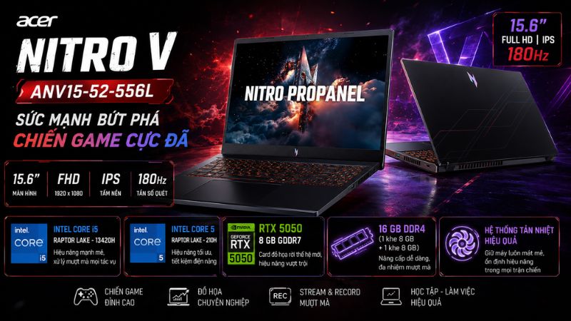 Acer Nitro V ANV15-52-556L (RTX 5050) Acer Nitro V ANV15-52-556L (RTX 5050)