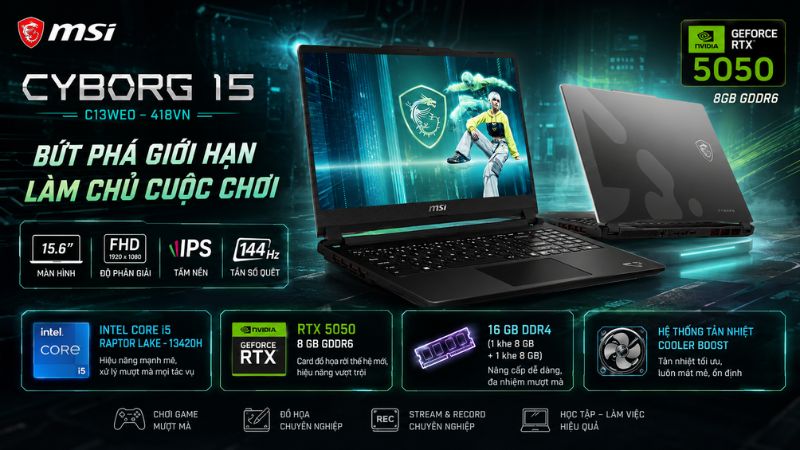 MSI Cyborg 15 C13WEO (RTX 5050) MSI Cyborg 15 C13WEO (RTX 5050)