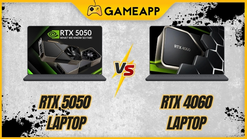 So s&aacute;nh RTX 5050 Laptop v&agrave; RTX 4060 Laptop