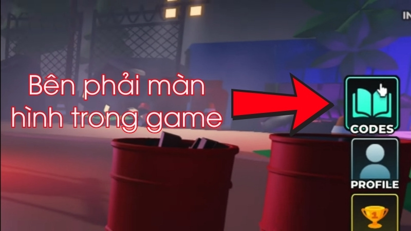 Bấm v&agrave;o icon chữ Codes&nbsp;ở b&ecirc;n phải m&agrave;n h&igrave;nh