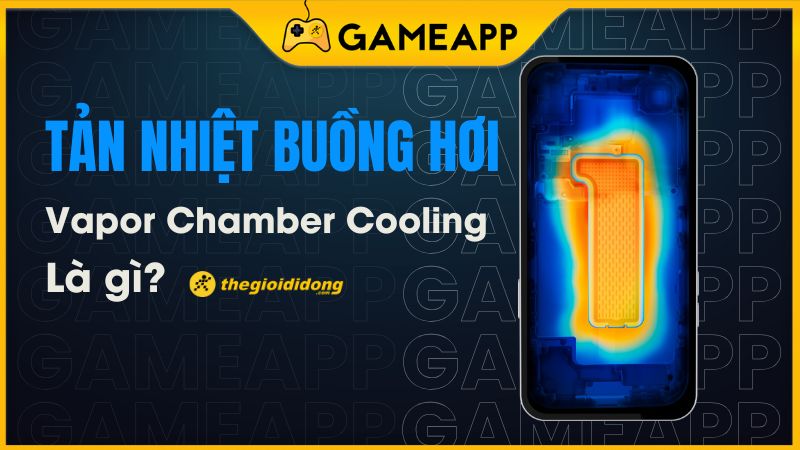 Tản nhiệt buồng hơi tr&ecirc;n điện thoại
