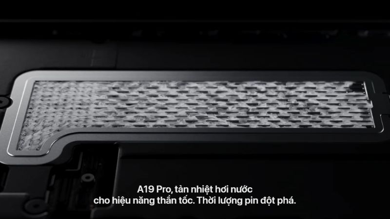 Tản nhiệt buồng hơi tr&ecirc;n iPhone 17 