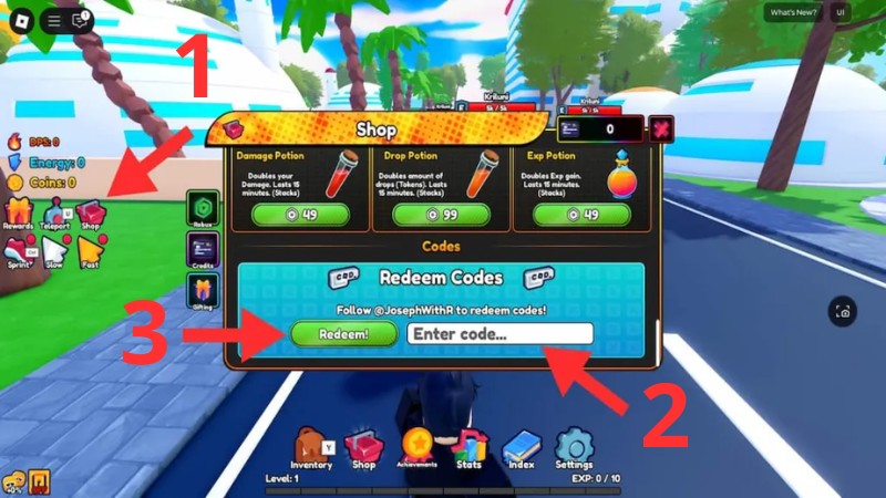  C&aacute;ch nhập code Anime Eternal Roblox
