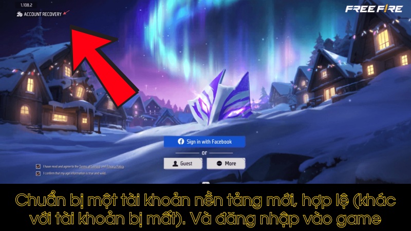 Chọn t&iacute;nh năng &ldquo;Kh&ocirc;i phục t&agrave;i khoản&rdquo; tr&ecirc;n giao diện đăng nhập