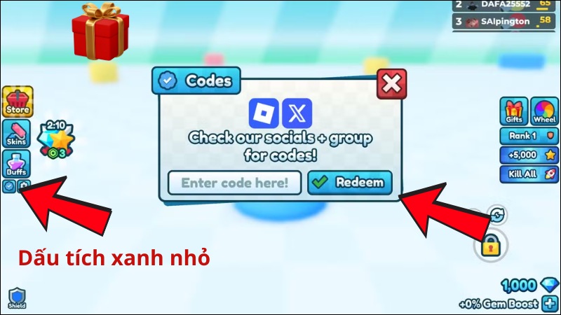 Cách nhập code Tank Game Roblox Cách nhập code Tank Game Roblox