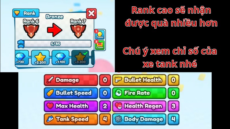 Các chỉ số nâng cấp cơ bản Các chỉ số nâng cấp cơ bản