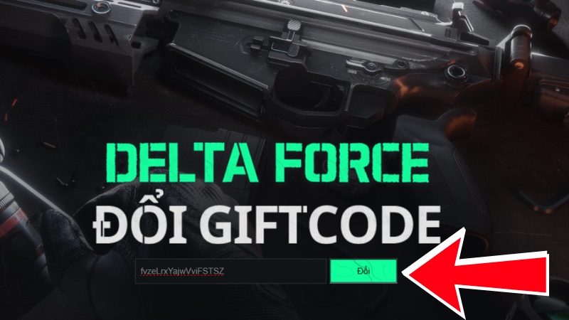 Nhập code v&agrave;o &ocirc; trống v&agrave; bấm đổi