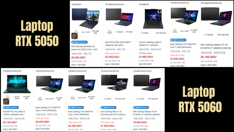 Gi&aacute; cả v&agrave; độ phổ biến giữa 5050 v&agrave; 5060