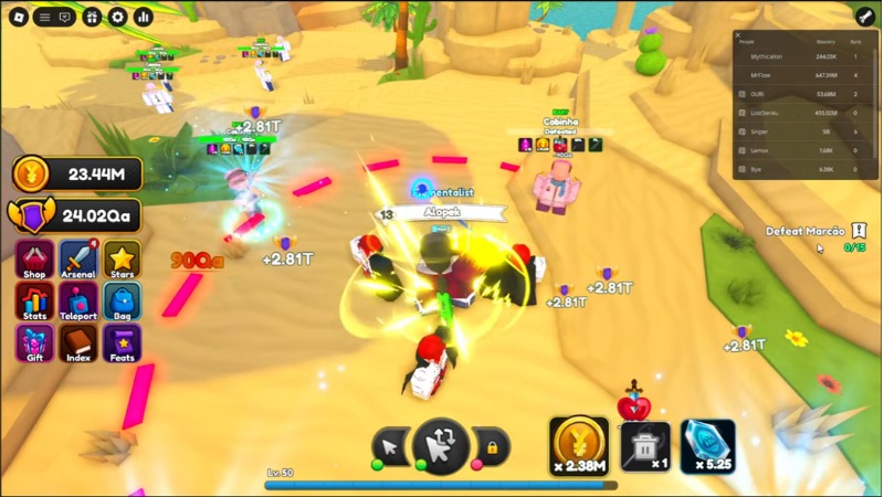 Combat trong Anime Weapons 