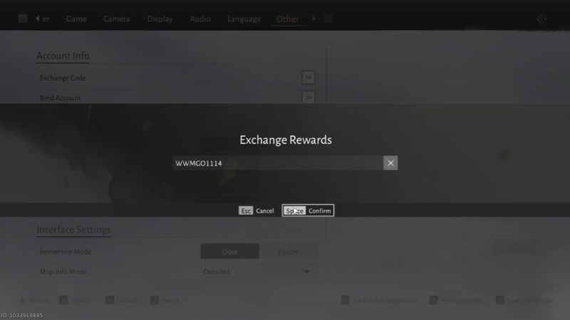 Nhập code v&agrave; bấm Space để nhận qu&agrave; từ code