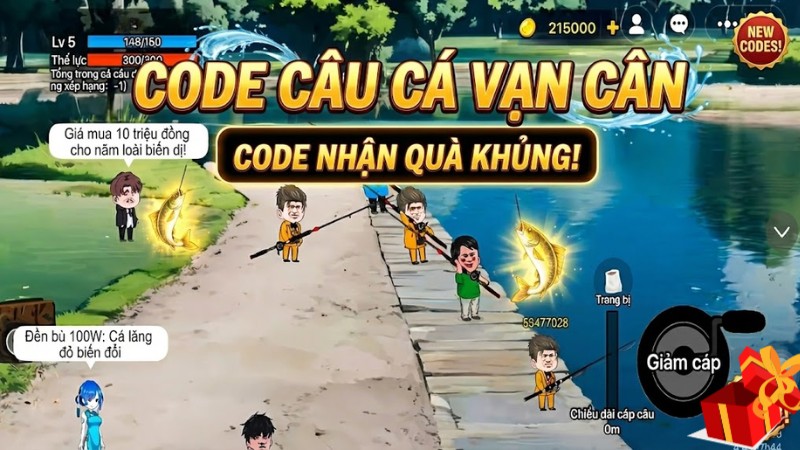 Code C&acirc;u C&aacute; Vạn C&acirc;n (Fish It)