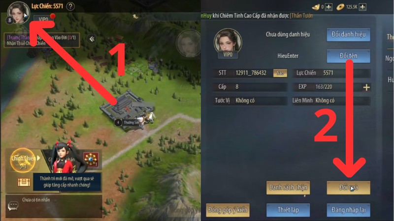 Chọn mục Chọn mục