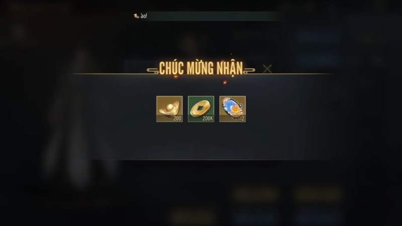 Nếu code đúng và còn hạn sẽ hiển thị quà nhận được Nếu code đúng và còn hạn sẽ hiển thị quà nhận được