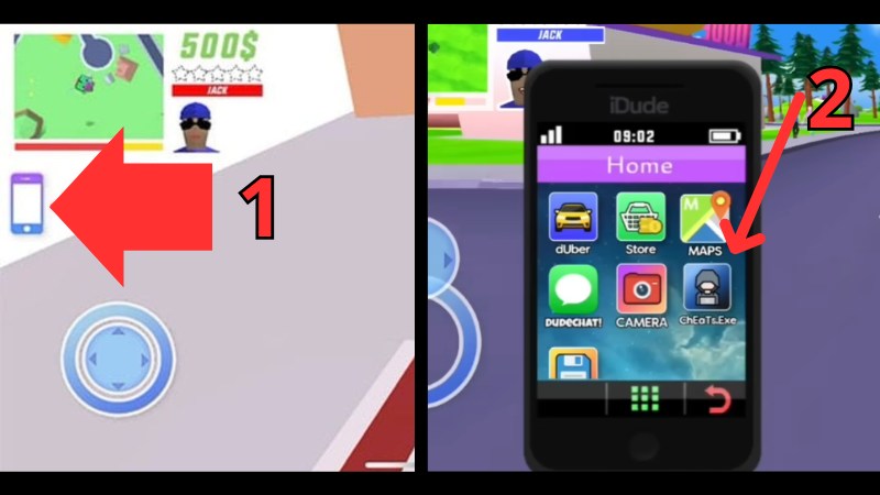 Nhấn v&agrave;o biểu tượng Cheats.exe ở dưới c&ugrave;ng b&ecirc;n phải