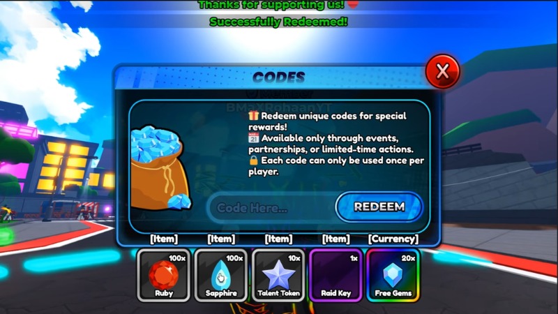 Nếu code đ&uacute;ng v&agrave; c&ograve;n hạn sẽ c&oacute; th&ocirc;ng b&aacute;o nhận qu&agrave; th&agrave;nh c&ocirc;ng