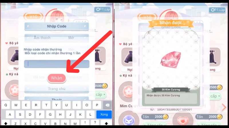 Nhập m&atilde; code ch&iacute;nh x&aacute;c v&agrave;o &ocirc; trống v&agrave; nhấn n&uacute;t 