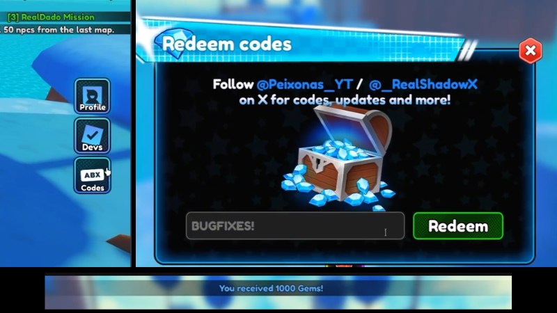 C&aacute;ch nhập code Anime Celestial X&nbsp;