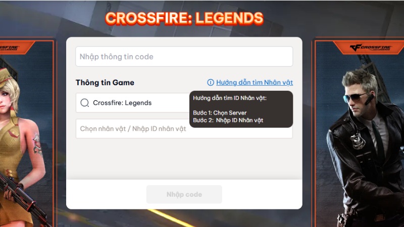 Lấy ID hoặc tên nhân vật trong game