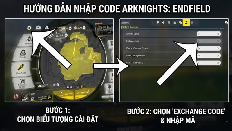 Nhập code Arknights Endfield 