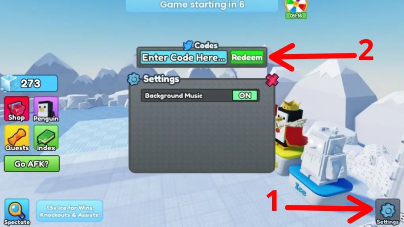 Nhập code Knockout đang hoạt động v&agrave;o &ocirc; trống