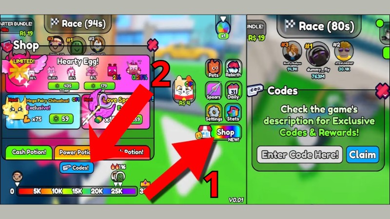 C&aacute;ch nhập code Spear Training&nbsp;