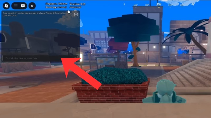 Bạn sẽ nhập code v&agrave;o phần chat của game