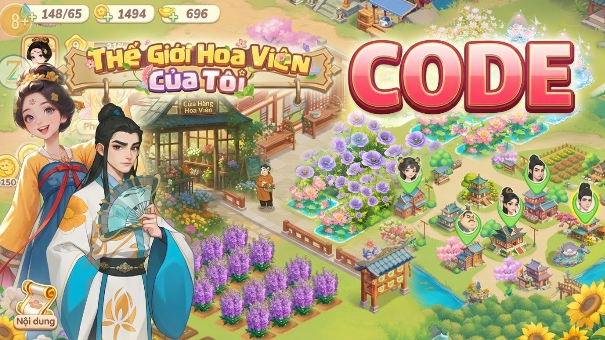 Code Thế Giới Hoa Vi&ecirc;n Của T&ocirc;i  