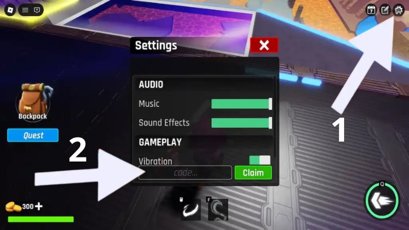 C&aacute;ch nhập code Hooked (D&iacute;nh m&oacute;c)&nbsp;Roblox&nbsp;