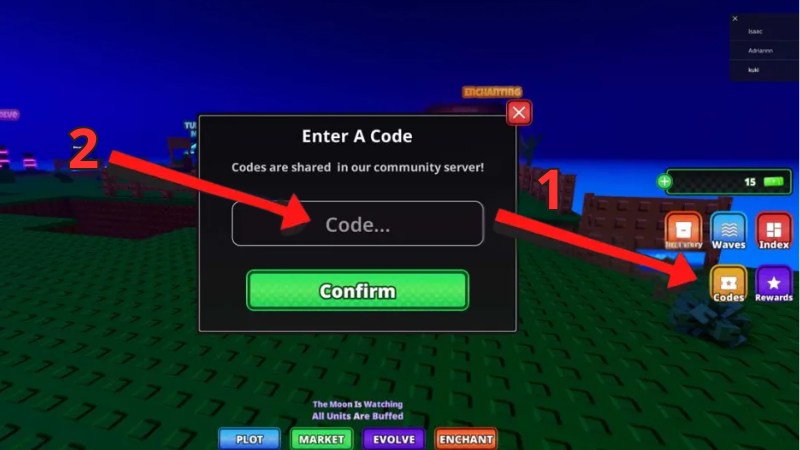 C&aacute;ch nhập code Idle Defense&nbsp;