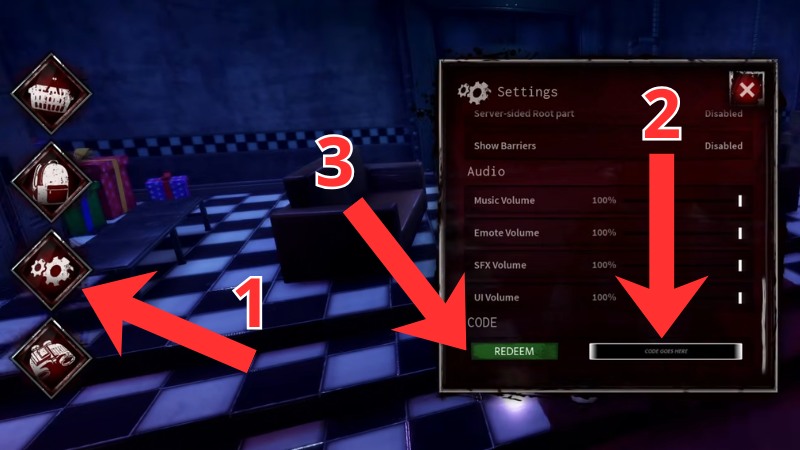 Cách nhập code Bite By Night Cách nhập code Bite By Night