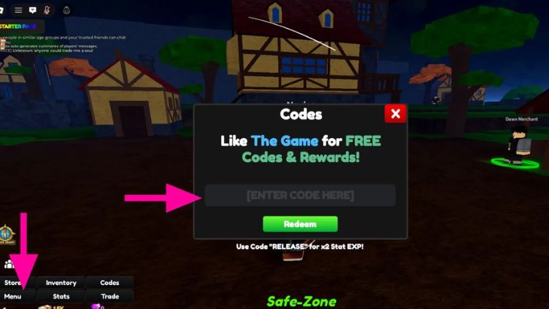 Chi tiết cách nhập code Anime Limitless mới nhất trong giao diện Roblox