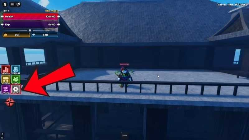 Hướng dẫn nhập code Lineage Piece - Mở Settings Chi tiết cách nhập code Lineage Piece mới nhất: mở mục Settings trong game
