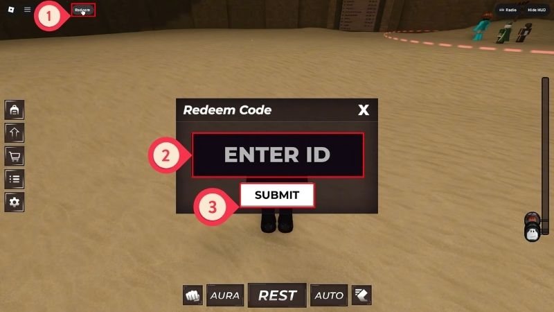 Cách nhập code Re Aura Cách nhập code Re Aura