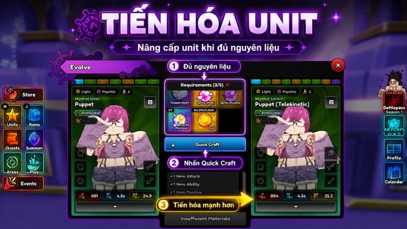 Tiến hóa nhân vật Tiến hóa nhân vật