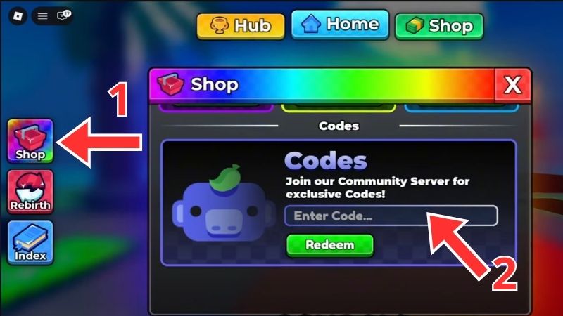 Cách nhập code Anime Dice Cách nhập code Anime Dice