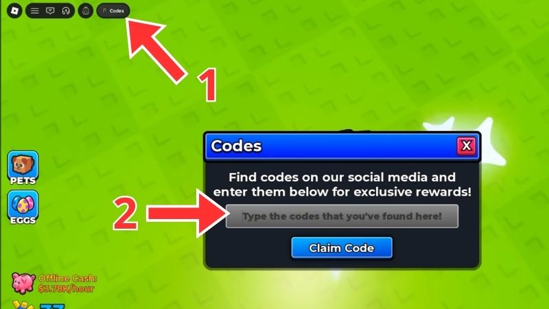 Cách nhập code Cách nhập code