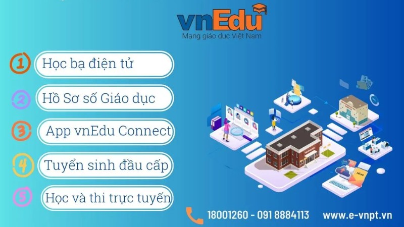 Kết nối hệ sinh th&aacute;i gi&aacute;o dục vnEdu 4.0
