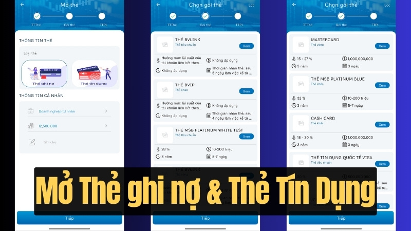 Đăng ký mở thẻ tín dụng & thẻ ghi nợ online tiện lợi Đăng ký mở thẻ tín dụng & thẻ ghi nợ online tiện lợi