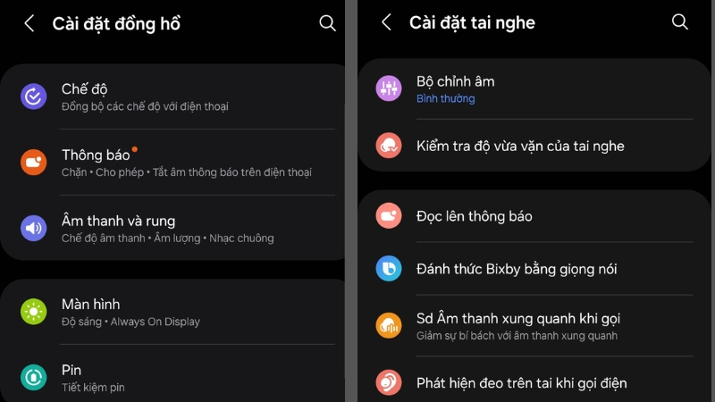 Điều chỉnh, t&ugrave;y chỉnh c&agrave;i đặt cho thiết bị kết nối