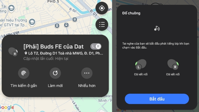 T&igrave;m kiếm đồng hồ, tai nghe bị thất lạc