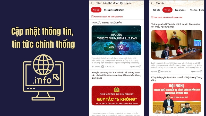 Cập nhật thông tin, tin tức chính thống Cập nhật thông tin, tin tức chính thống