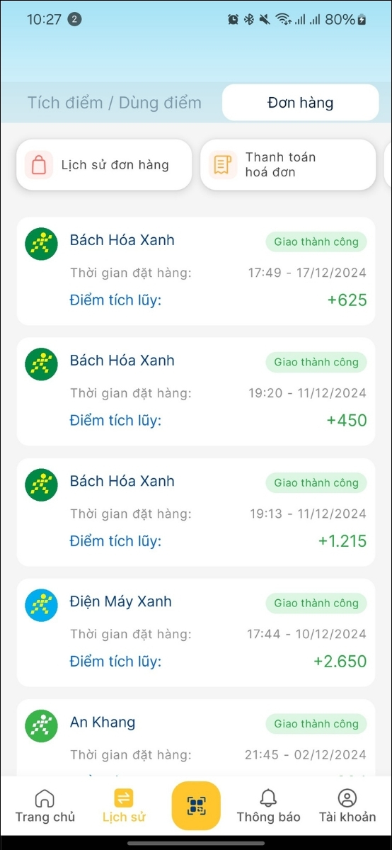 Quản l&yacute; lịch sử mua h&agrave;ng v&agrave; h&oacute;a đơn chi tiết